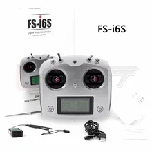 Flysky FS-i6S 2.4G 10CH AFHDS Transmitter With FS-iA6B Receiver Remote Control For Eachine Racer 250 Quadcopter Airplane