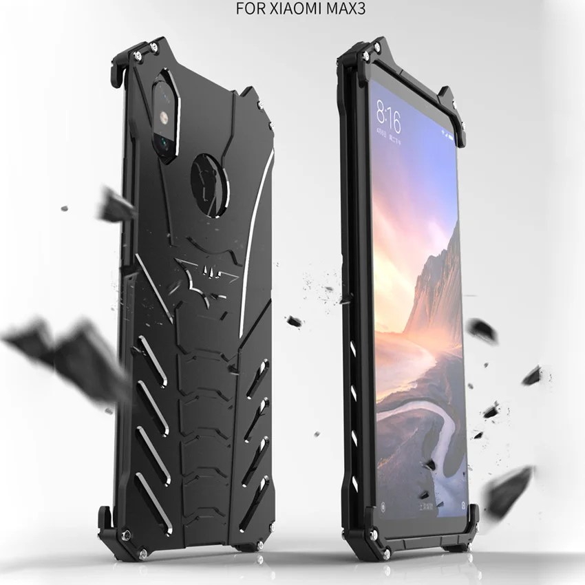 Beste Voor Xiao mi mi Max 3 Case R JUST Batman Luxe Alu mi nium Metal Case Voor Xiao mi mi Max 3 6.9 \