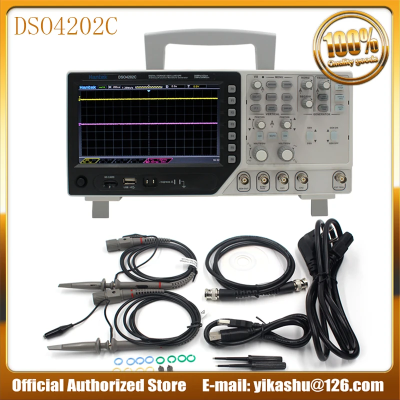 Hantek DSO4202C популярный 2 канальный цифровой осциллограф 1 канал