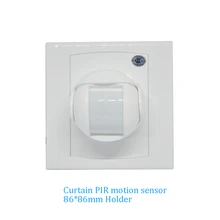 1 шт. 86 мм квадратный держатель настенный движения Сенсор Проводной инфракрасный сигнал тревоги Детектор NC без сигнала дополнительно Шторы PIR сигнал тревоги