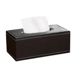 1 шт. из искусственной кожи прямоугольные бумажные салфетки коробка-держатель для бумаги чехол держатель для салфеток держатель для ванной