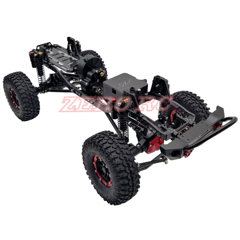 Cool Racing CNC алюминиевая и карбоновая рама осевая SCX10 шасси 313 мм Колесная база матовый черный