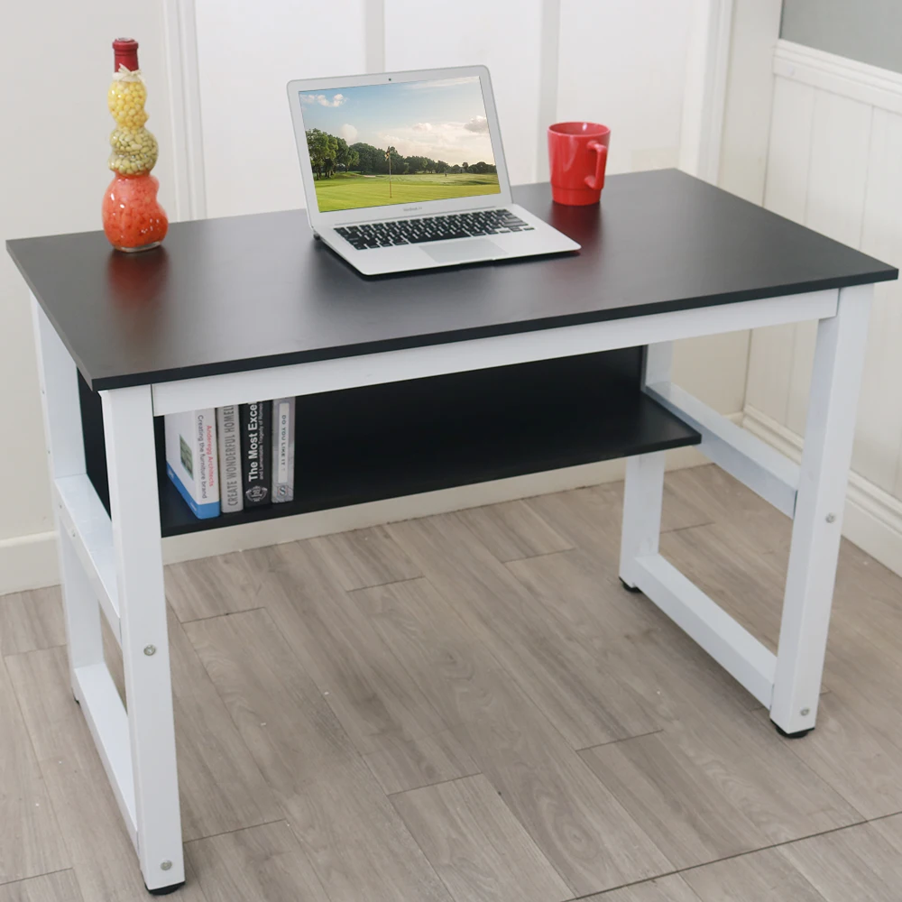 

Wooden Computer Desk With Bookshelf For Work Or Study Office Desk Gaming Table Writing Study Table Workstation With Storage Book