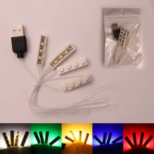 סט הוביל אור רחוב בעיר אבן בניין לגו 4 ב 1 USB אור LED סט תיבת סוללה עבור לגו/פין/יוצר בית DIY צעצועי(China)