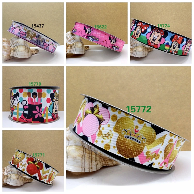 

Free shipping 2017 new arrival ribbons Hair Accessories ribbon 10 yards printed grosgrain ribbons 15772