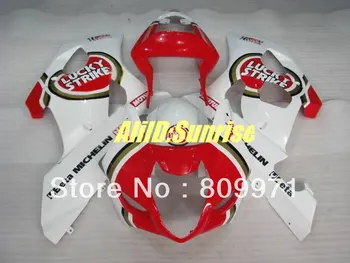 

S367 LUCKY STRIKE Red white Fairing kit for SUZUKI GSXR1000 2003 2004 GSX-R1000 GSXR1000 K3 03 04 Injection mold Fairings set