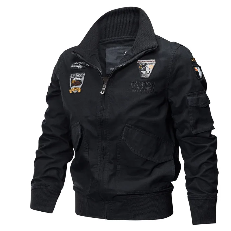 Military Jacket Men Winter Cotton Jacket Coat Army Pilot Jackets Air Force Cargo Coat Spring Slim t
