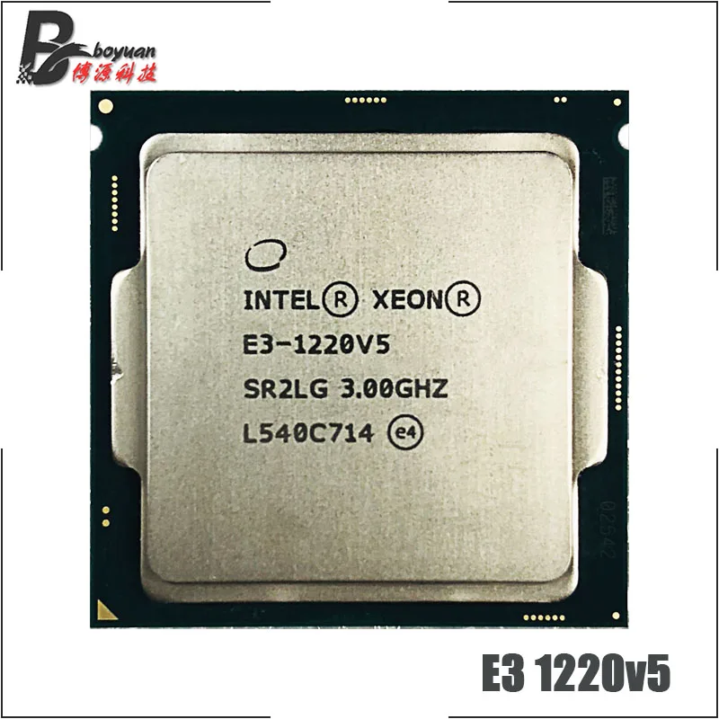 Intel Xeon E3-1220 v5 E3 1220v5 E3 1220 v5 3,0 GHz четырехъядерный процессор 80W LGA 1151