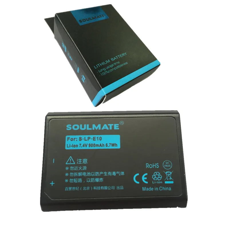 SOULMATE LP E10 lithium batteries pack LP E10 Digital Camera Battery