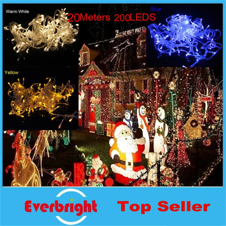 

RGB 100 LED 10M 220V 110V Christmas Wedding Party Decorations Garland Lighting Free Shipping Holiday Outdoor String Lights
