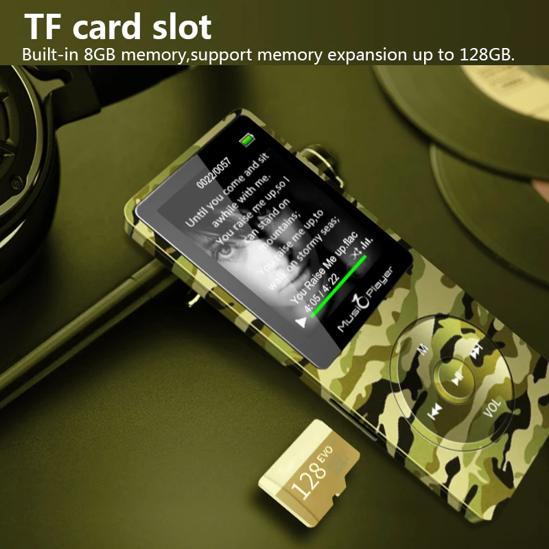 IQQ новая версия X02 MP3 плеер встроенный динамик и память 8G с экраном 1 8 дюйма может