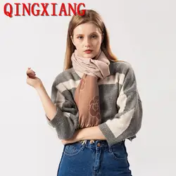 2019 осень зима новый модный уличный стиль однотонный шарф женский толстое кольцо женские шали из пашмины кисточкой теплый искусственный