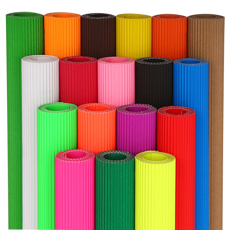 

Lychee Multicolors Corrugated Craft Paper Wrapping Paper Scrapbooking Origami Paper DIY Folding Papers Crafts