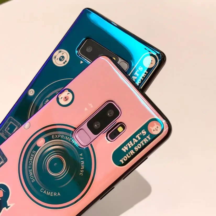 YHBBCASES для Samsung Note 8 милый чехол телефона в стиле ретро Galaxy S8 S9 Plus 9 мягкий с рисунком