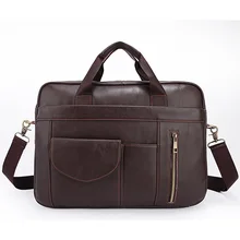 Сумка из натуральной кожи, мужской портфель, винтажная сумка для ноутбука, сумка для компьютера, деловая сумка, кофейная, Офисная сумка-мессенджер, Bolsa Hombre Maleta