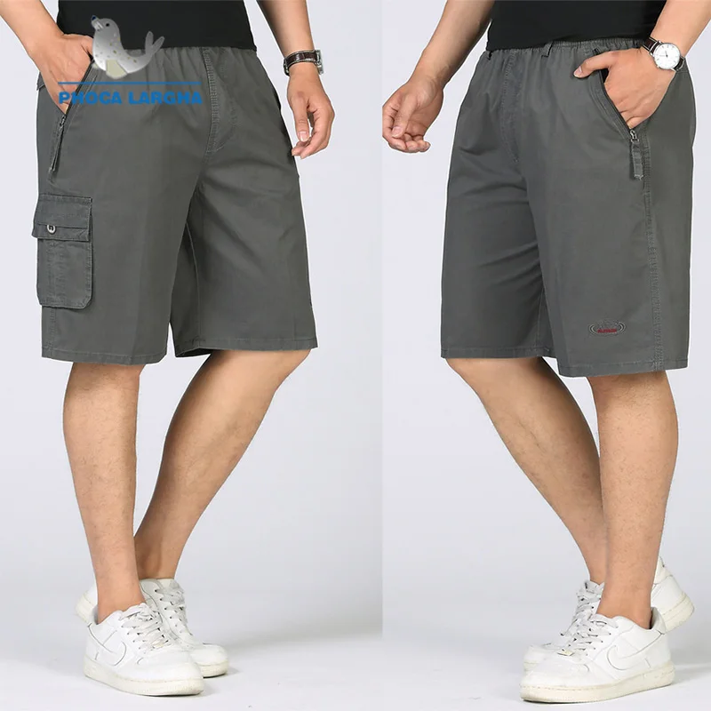 Мужские карго шорты военные прямые бордшорты Летние повседневные шорты мужские деловые брюки Slim Fit Harajuku шорты-бермуды