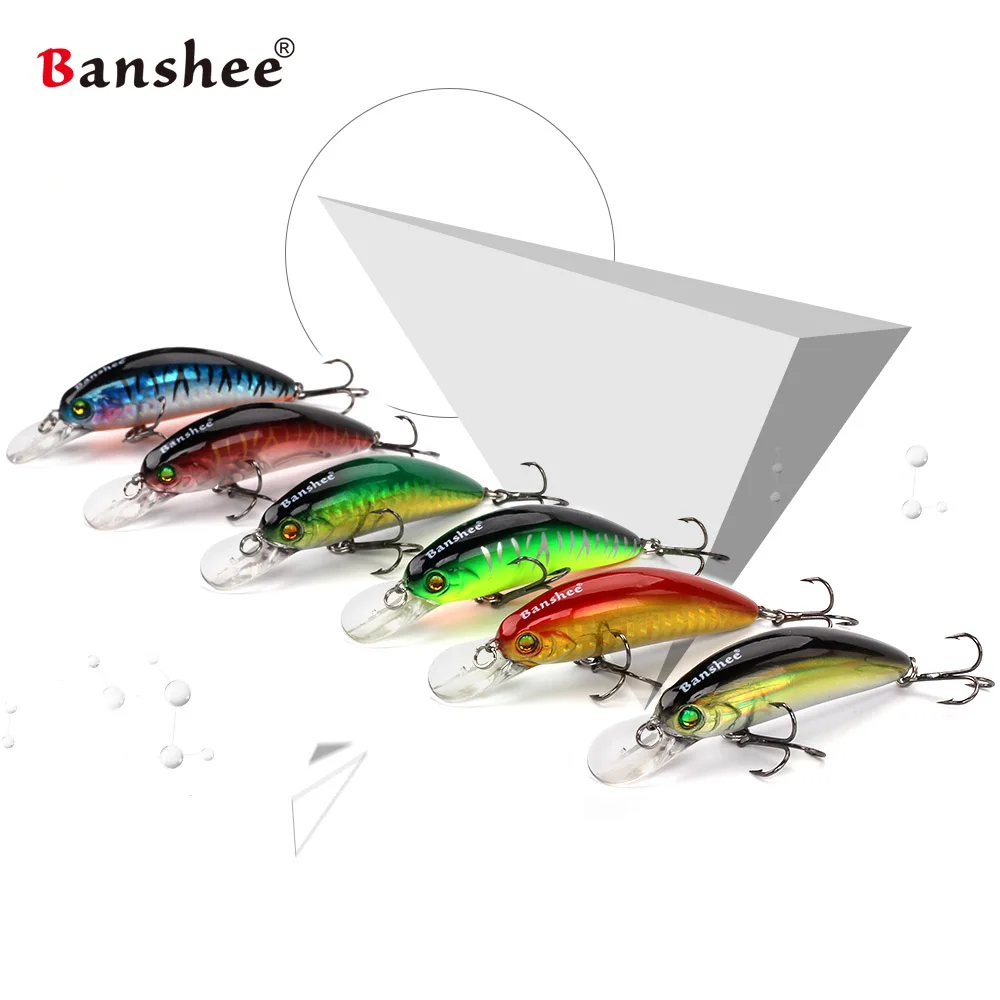 Banshee 6 шт./лот 65 мм 10 г GO CM003 небольшая плавающая рыболовная приманка для окуня