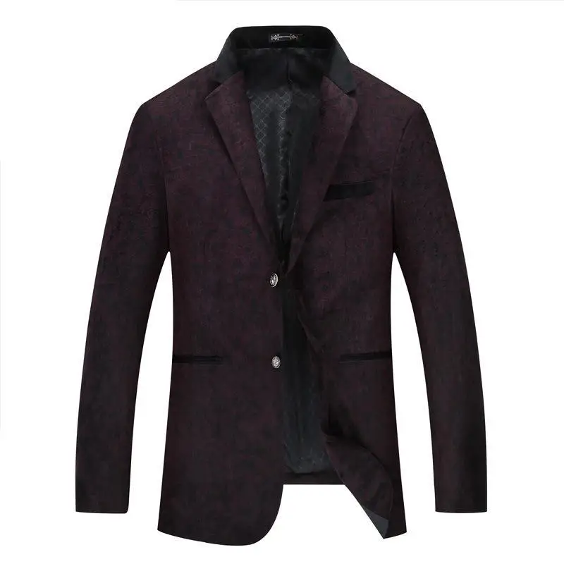 

Spring Autumn Men's Large Yards New Style Red Single Breasted Casual Suit Fashion Brand Comfortable Male Coat Plus Size 3XL-7XL