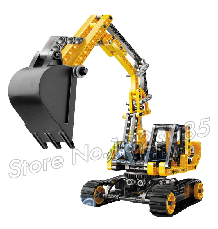 286pcs Technic Advanced Excavator Loader Engineering Truck 3359 фигурки строительные блоки игрушки Educaitonal