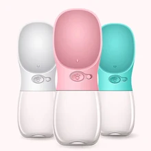 550/350 мл портативная ПЭТ бутылка для воды для собак Щенок питьевой чаши для маленьких и крупных собак Французский Бульдог Путешествия дозатор воды питатель