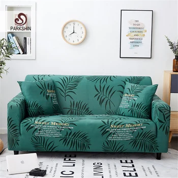 

Parkshin Leaf Slipcovers Sofa Cover All-inclusive Slip-resistant Sectional Elastic Full Couch Cover Sofa Towel 1/2/3/4-Seater