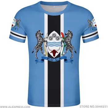 

BOTSWANA t shirt free custom made name number bwa country print photo t-shirt bw nation flag english college logo black clothing