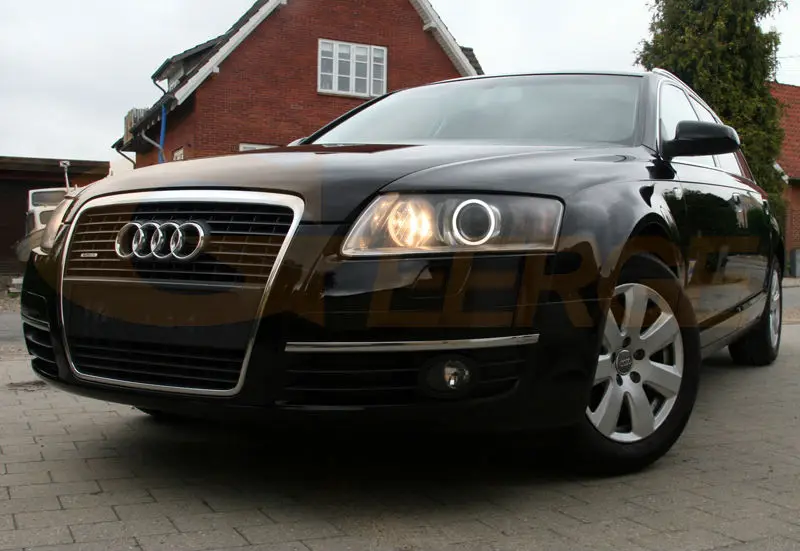 Для Audi A6 S6 RS6 2005 2006 2007 2008 ксенон RF контроллер Bluetooth мульти-Цвет ультра яркий RGB светодиодный Ангельские глазки комплект