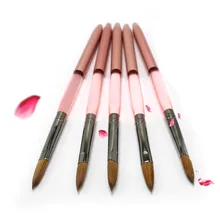 Eval Nail Art Tool 8 Kolinsky Acrylic Nail Pen Sable Brushes for Nail Professional Paint Brush