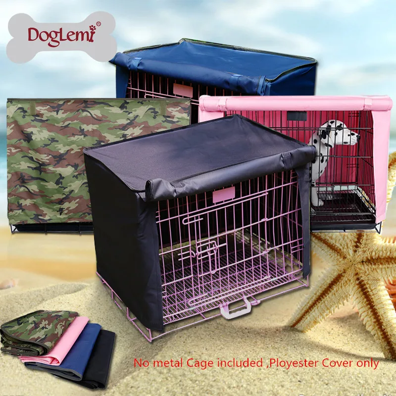 Free shipping Polyester Waterproof Pet Dog Crate Cover 4 Sizes