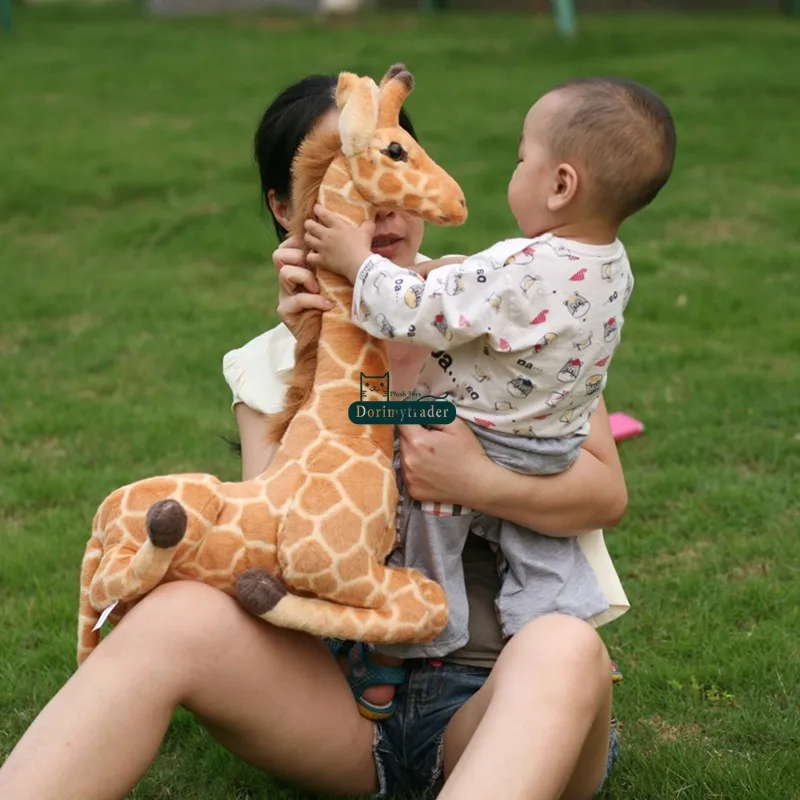 Dorimytrader  95cm X 70cm New Giant Emulational Deer Toy Plush Soft Stuffed Animal Deer Baby Gift Free Shipping DY60971 (3)