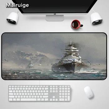 

Mairuige Hot Game World of Warship Naval Battle Large Size Mousepad Anti-slip Rectangle Mice Mat Design Dota2 Csgo Gaming Mats