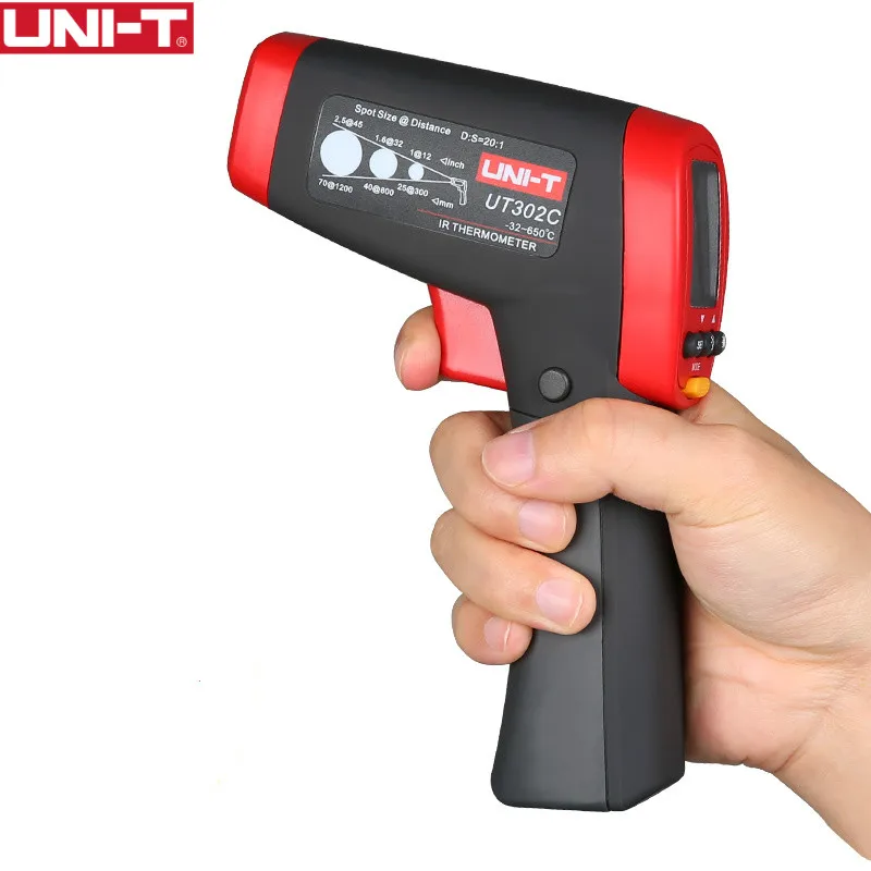 

UNI-T UT302C Infrared Thermometer measure temperature from a distance EASY to carry non-contact fast test temperature