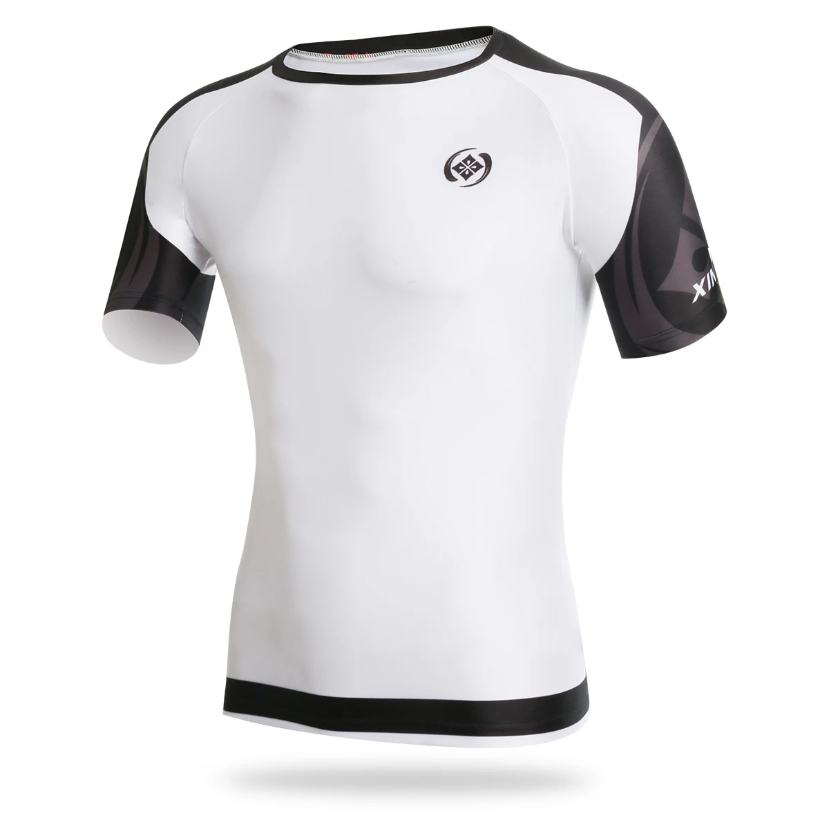 White Short Sports Jerseys Men's Running Cycling T Shirts MTB Quick Dry