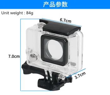 

Camera shooting photography Waterproof case housing for gopro hero3+3 4 45meter for mountaineering parachuting
