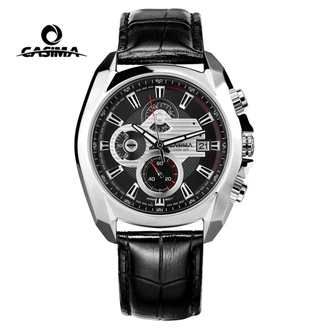 

Luxury Brand CASIMA New Sports Men Watches reloj hombre Fashion Leather Waterproof Men Quartz Watch Relogio Masculino montre