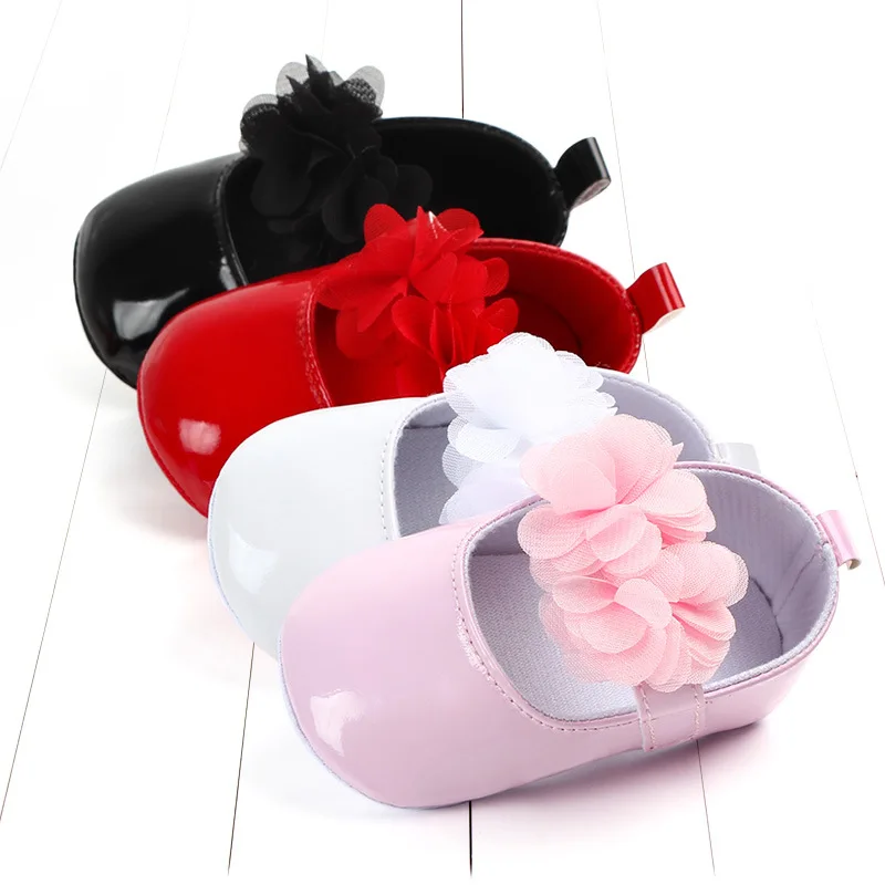 

Baby shoes casual comfortable cute pu boys and girls toddler shoes soft bottom non-slip breathable flower pattern baby shoes