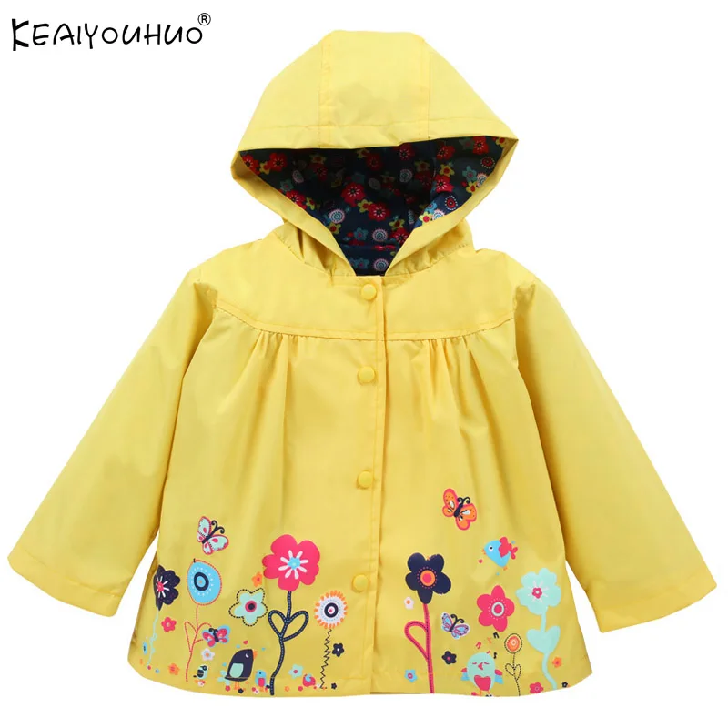 

Spring Windbreaker Kids Clothes Hooded Girls Windbreaker Jackets For Girls Waterproof Raincoat Outerwear Children's Clothing