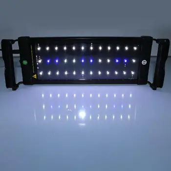 

AKDSteel Ultrathin LED Aquarium Light Plant Fish Turtle Tank Lighting Lamp with Blue & White Lamplight Panel Light Decoration
