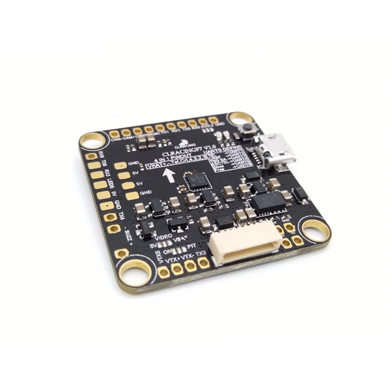 

CL Racing F7 Flight Controller w Betaflight OSD STM32F722RET6 Voltage Monitoring Resister 5V/1.5A BEC VBAT Polarity Protection