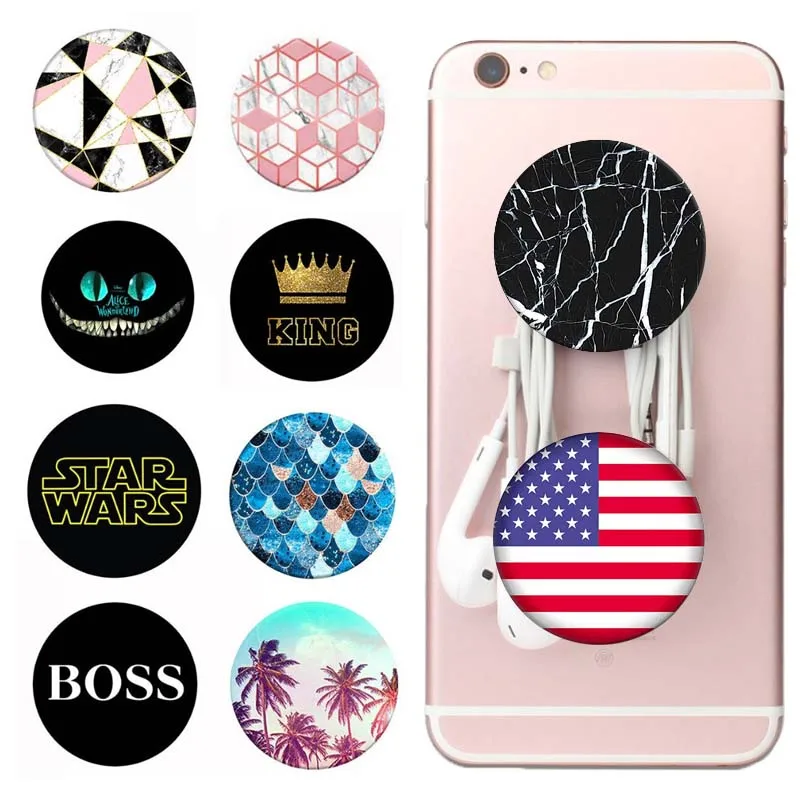 

Round Phone Holder Colorful Finger Stand Lazy Airbag Tablet Stand Phone Desk Grip Universe Holder