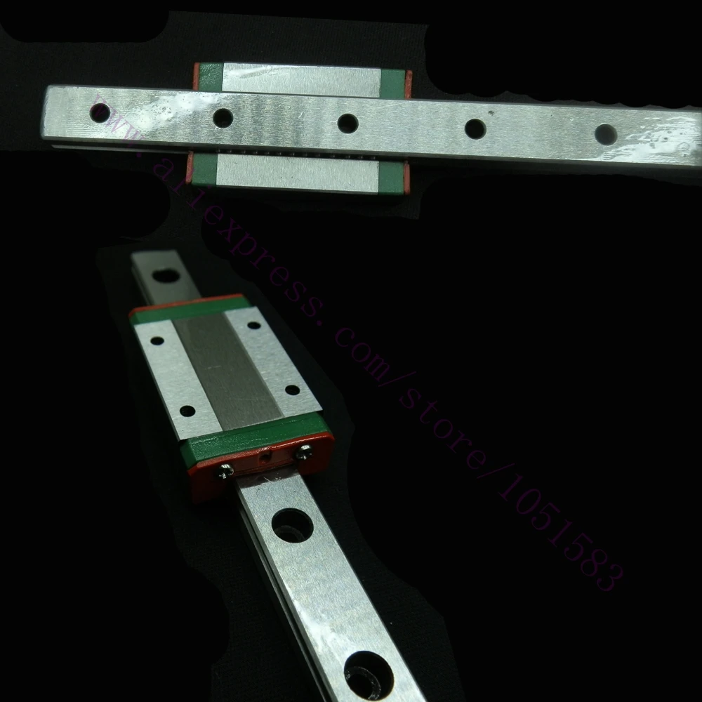 

Kossel Mini MGN12 12mm Miniature Linear Rail Slide 2pcs 12mm L-400mm rail+2pcs MGN12H carriage for 3D Printer CNC