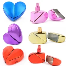 

2016 Heart Shape Perfume Bottle Refillable Empty 25ml Travel Mini Atomizer Spray Pump