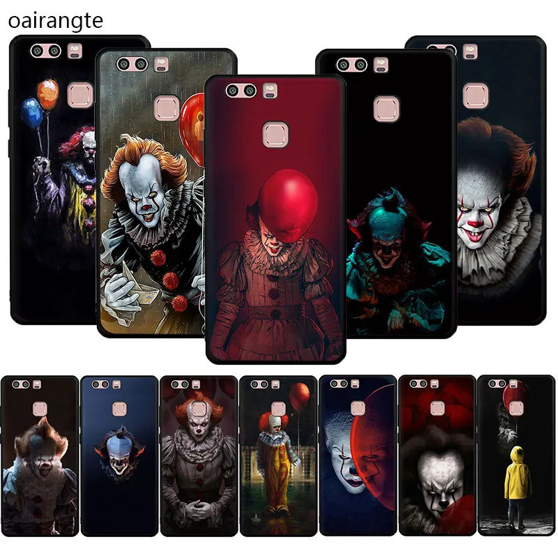 Мягкий чехол для телефона с изображением клоуна Huawei P9 P10 P20 30 P40 Pro Max P Lite smart Z Plus