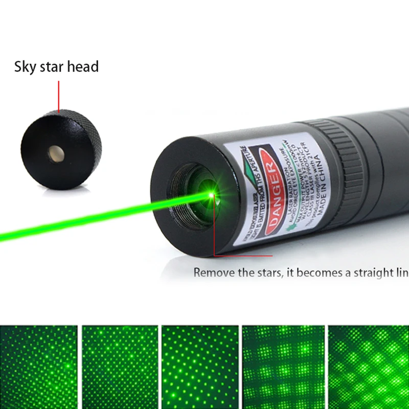 Lanternas e Lanternas 200 mw 532nm laser pen Distância Focal : Ajustável