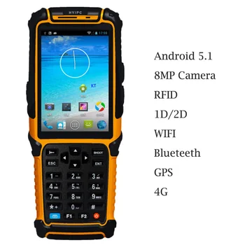 

Android 5.1 Handheld Terminal Barcode Scanner Reader 4.0" Screen Mobile POS Supermarket Inventory Machine SIM TF Wireless 4G