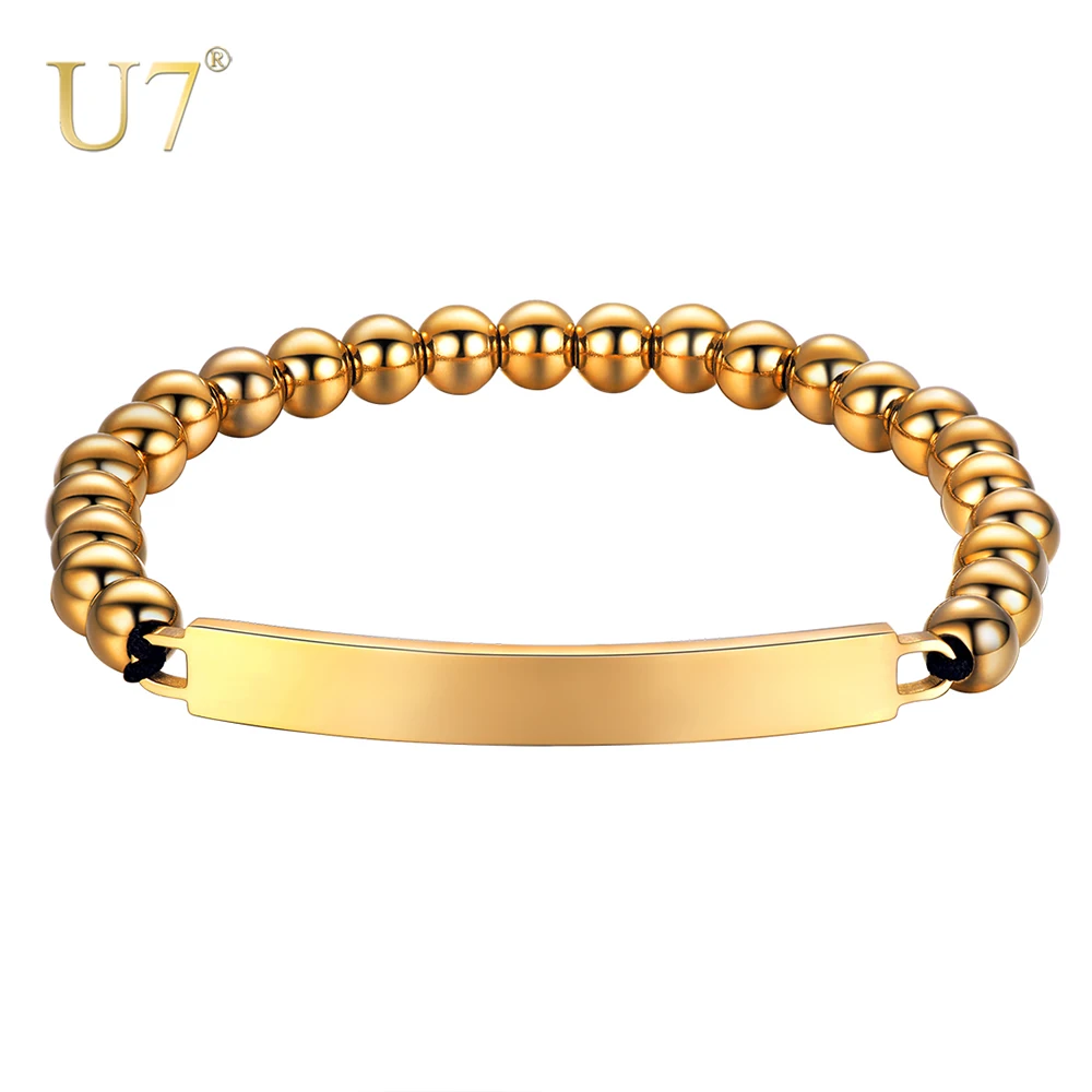 Us 9 02 50 Off U7 Personalized Charm Bracelets Stainless Steel Beads Bracelet Women Men Engraved Custom Name Jewelry Best Gift For Lover H1080 In Us 9 02 50 Off U7 Personalized Charm Bracelets Stainless Steel Beads Bracelet Women Men Engraved Custom Name Jewelry Best Gift For Lover H1080 In