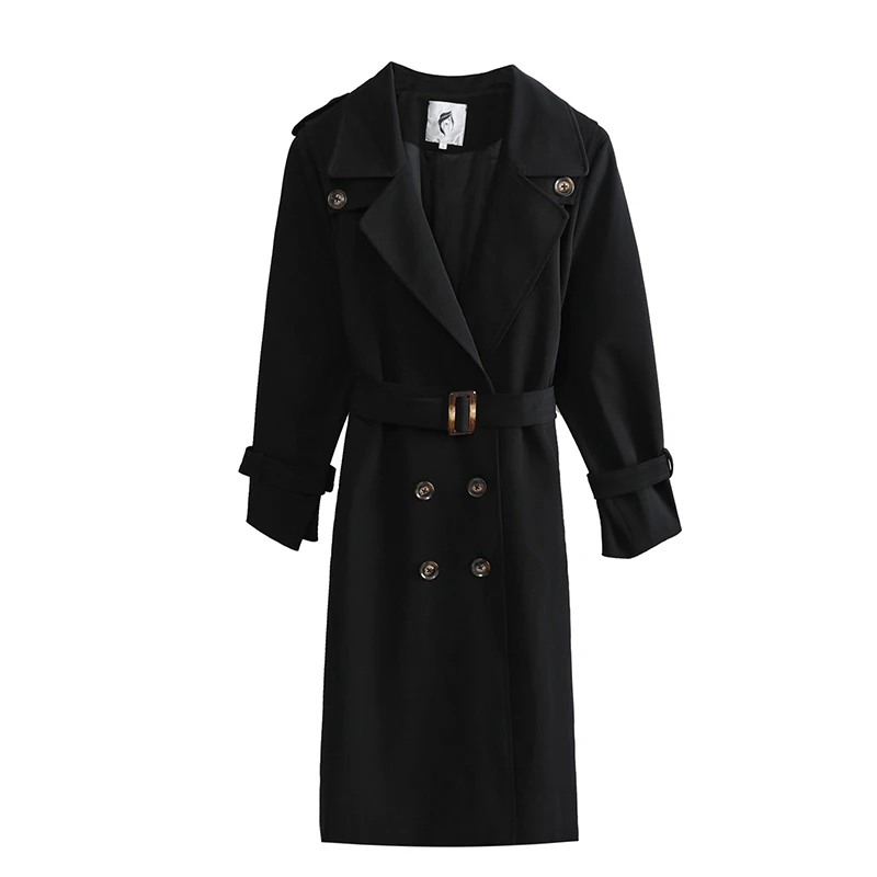 

Autumn style long trench coat xxxxl plus size women