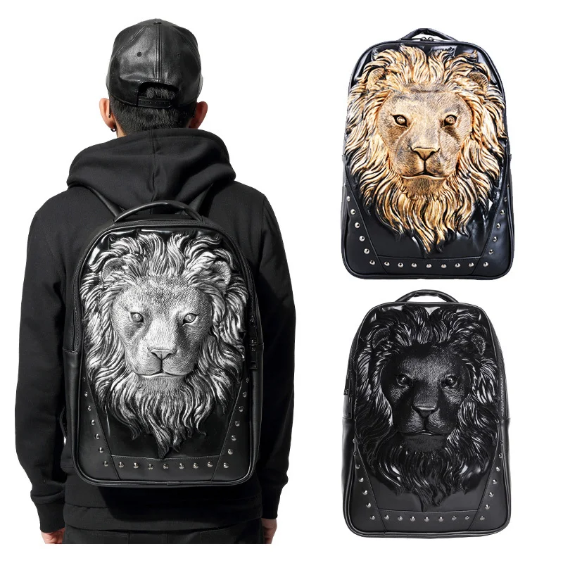 3d lion backpack
