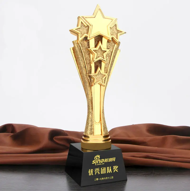 High quality!New Resin Trophies High Grade Crystal Cup Prize Trophy Model Creative Metal Crown