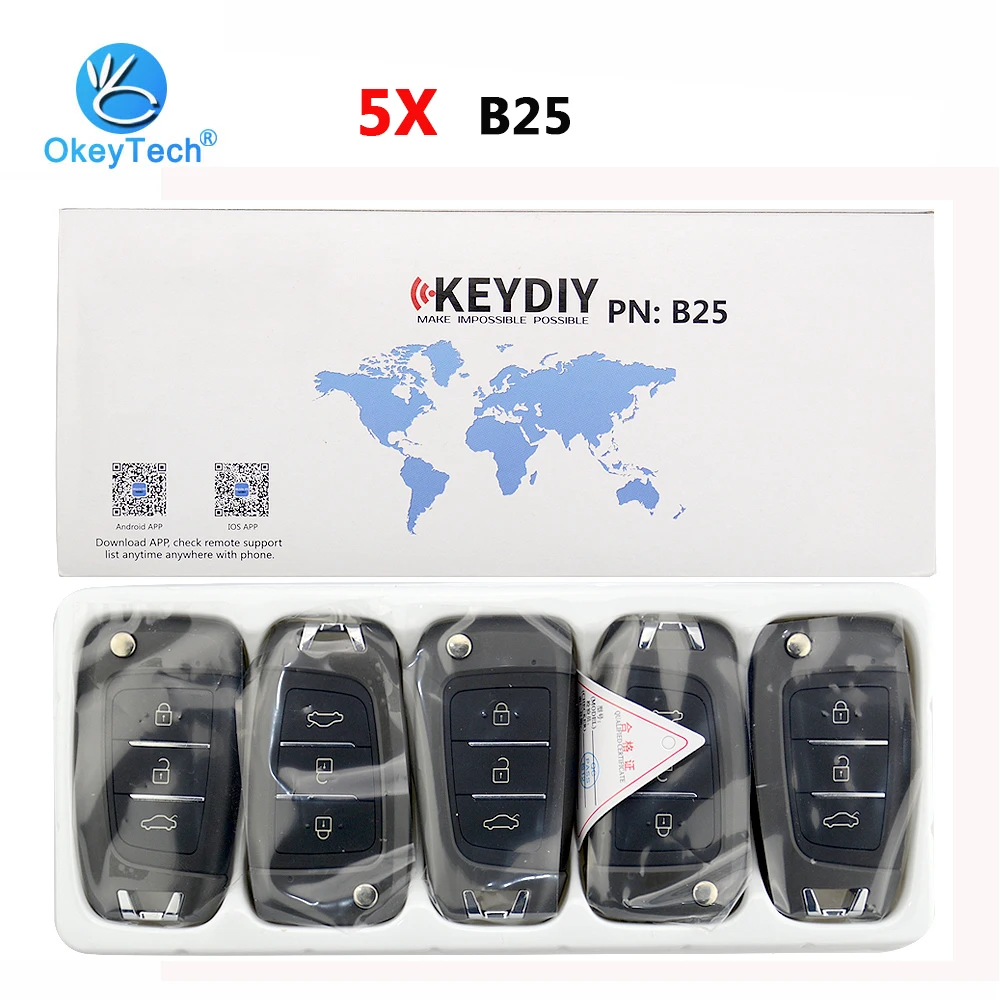 OkeyTech 5pcs/lot B25 KD Remote Control Car Keydiy 3 Button B Series for KD MINI KD900 URG200 Key Programmer For Hyundai Elantra OkeyTech 5pcs/lot B25 KD Remote Control Car Keydiy 3 Button B Series for KD MINI KD900 URG200 Key Programmer For Hyundai Elantra